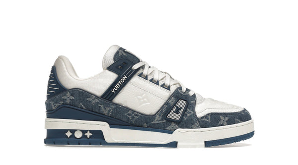 Louis Vuitton LV Trainer Sneaker Monogram Denim with Strap Blue – The  Luxury Shopper