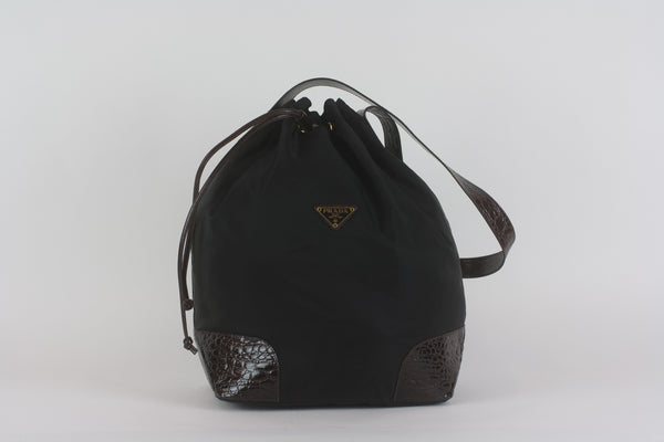 Vintage prada bucket discount bag