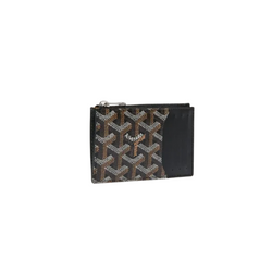 Goyard Bourbon zipped card holder Black