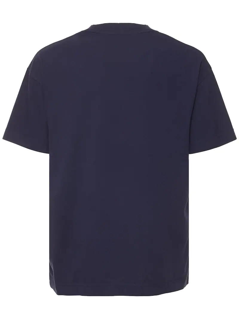 Palm Angels Basic Logo T Shirt Navy Blue