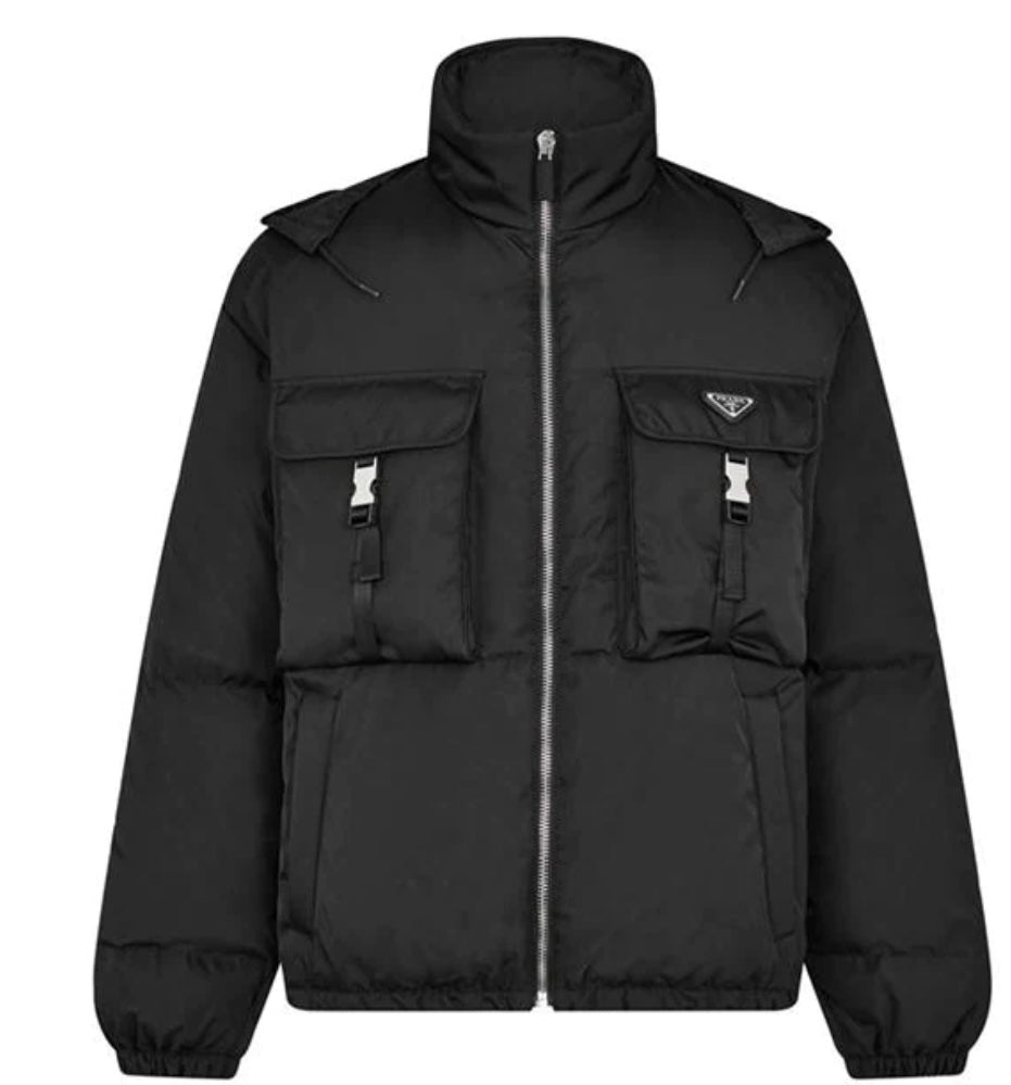 Prada nylon padded jacket hotsell