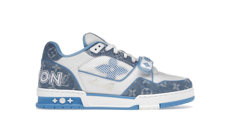 WMNS) LOUIS VUITTON LV Boombox Monogram Sneakers Denim-Blue 1A8E3S