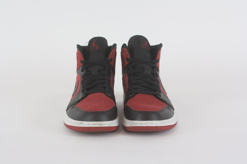 Nike Jordan 1 Mid - Gym Red Black - UK 9.5 - Pre-Owned