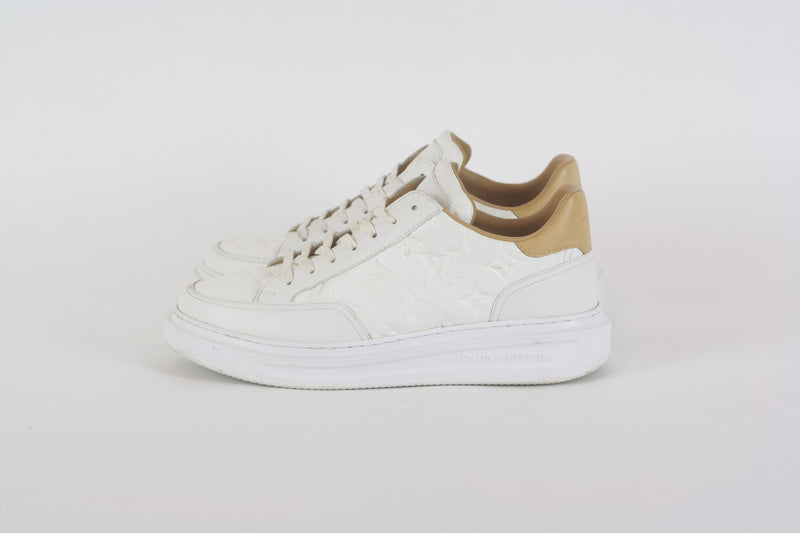 Beverly hills leather low trainers Louis Vuitton White size 6.5 UK in  Leather - 15330804