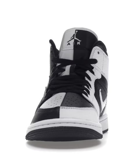 NIKE AIR JORDAN 1 MID HOMAGE SPLIT BLACK WHITE (W)