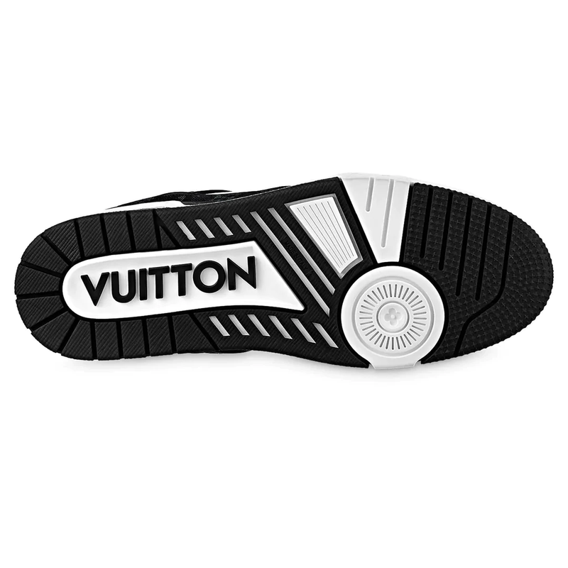 Louis Vuitton LV Trainer Velcro Strap Monogram Denim Black White